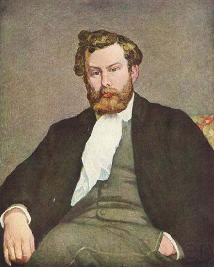 Pierre-Auguste Renoir Portrait of Alfred Sisley, Norge oil painting art